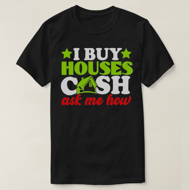 Camiseta Eu Comprar Casas Livres Agentes Imobiliários Mulhe (Frente do Design)