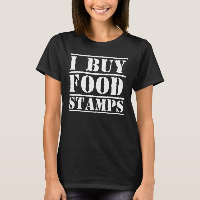 Camiseta Eu Comprar Comida Cartazes Engraçados Sarcásticos (Frente)