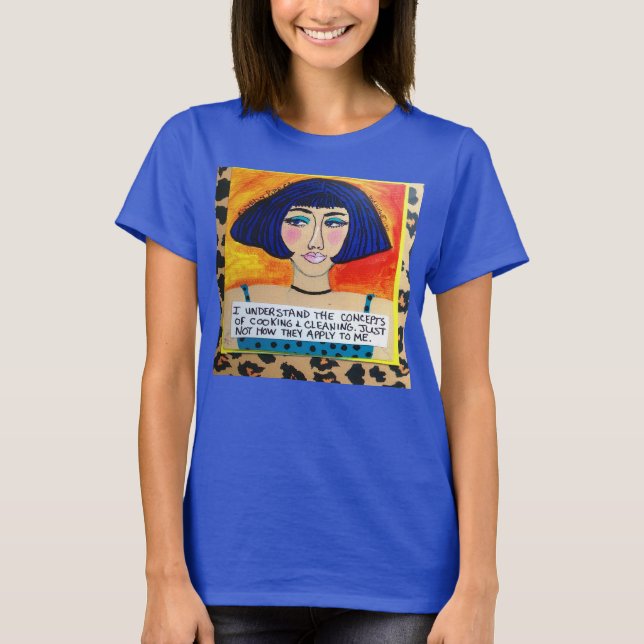 CAMISETA EU COMPREENDO OS CONCEITOS DO COZINHAR E DA (Frente)