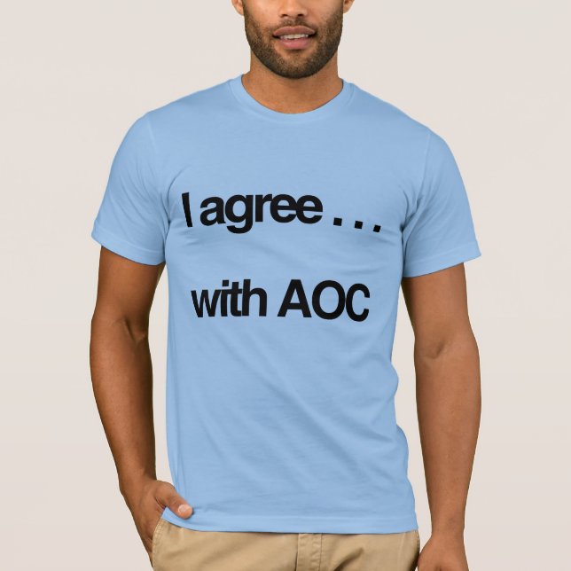CAMISETA EU CONCORDO COM AOC (Frente)