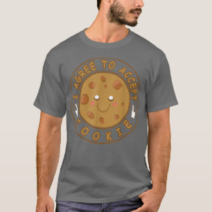 Camiseta Eu concordo em aceitar os tratamentos de cozedura 