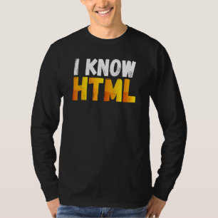 Camiseta Eu Conheço O Codificador De Idioma Do Computador H