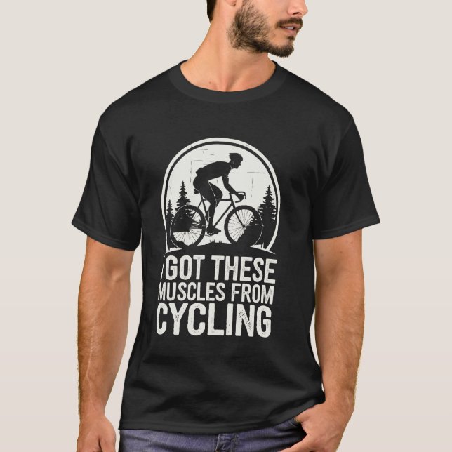 Camiseta Eu Consegui Esses Músculos De Ciclismo Engraçado   (Frente)