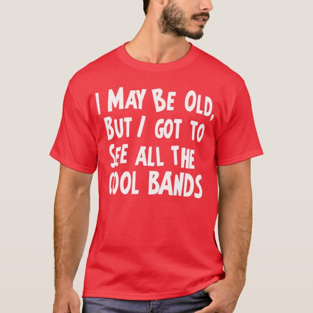 Camiseta Eu consegui ver as bandas legal (Frente)
