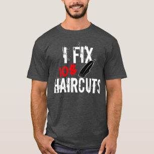 Camiseta eu conserto 10 cortes de cabelo barbeiro estilista