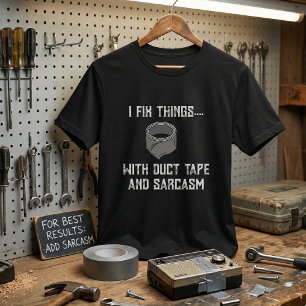 Camiseta Eu Conserto Coisas: Faz-tudo Engraçado e Sarcástic