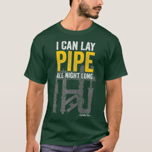 Camiseta Eu Consigo Enfiar A Tubagem Toda A Noite, Homens E