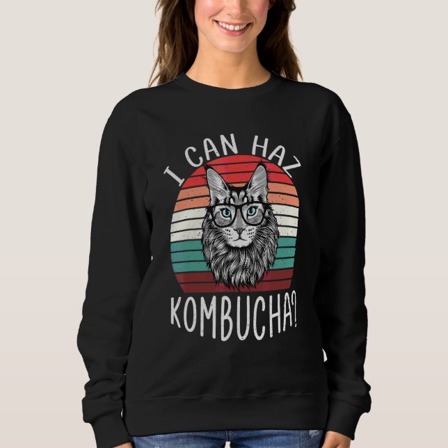 Camiseta Eu Consigo Haz Kombucha Cat Probitic Beber T (Frente)