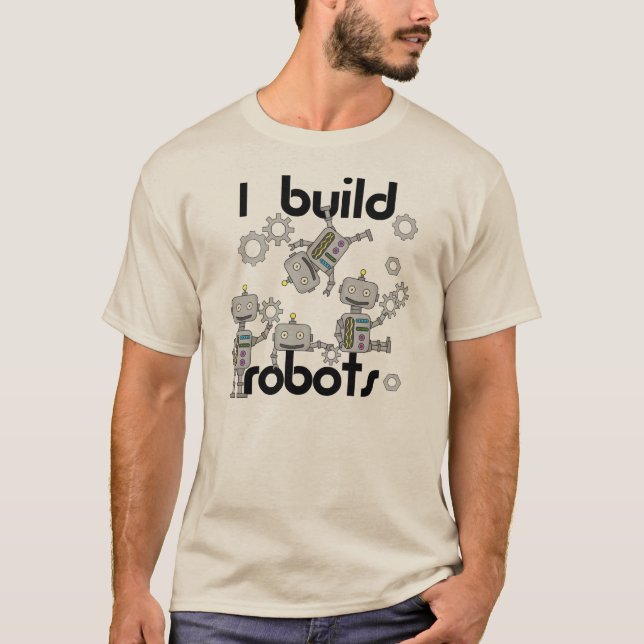 Camiseta Eu construo robôs (Frente)
