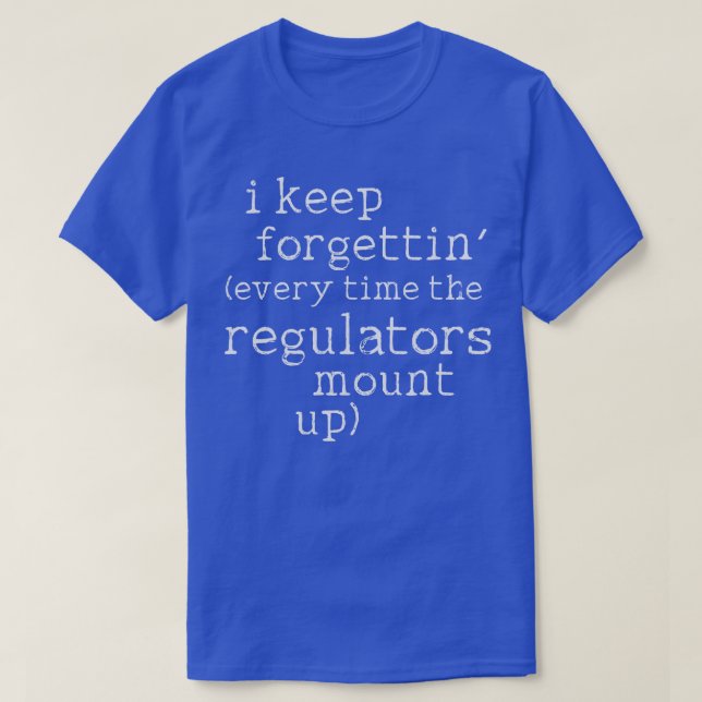 Camiseta Eu continuo esquecendo toda vez que o monte (Frente do Design)