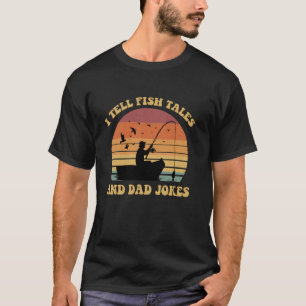 Camiseta Eu Conto Histórias de Peixes e Piadas de Papai Dia