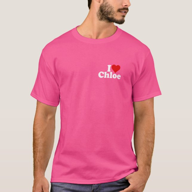 CAMISETA EU CORAÇÃO AMOR CHLOVE (Frente)