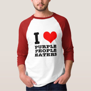 CAMISETA EU CORAÇÃO (AMOR) PESSOAS PURPER COMER