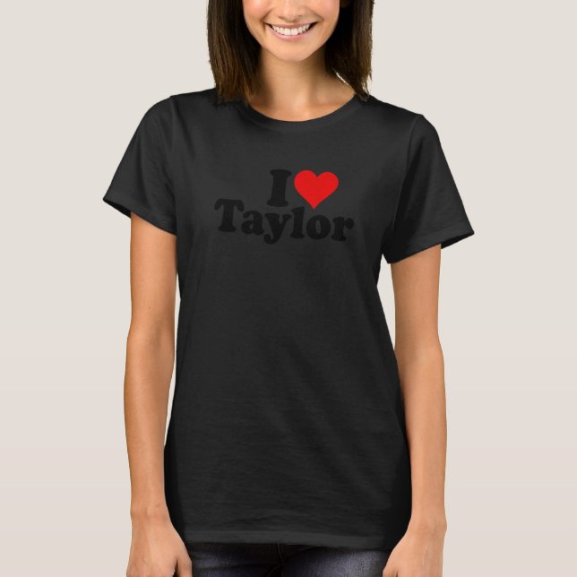 Camiseta EU CORAÇÃO AMOR TAYLOR Premium (Frente)