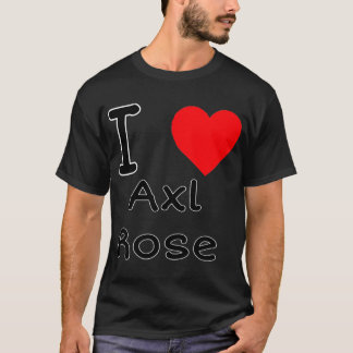 Camiseta Eu coração Axl Rosa Classic T Shirt