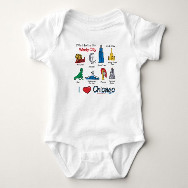 Camiseta Eu coração Chicago (Frente)