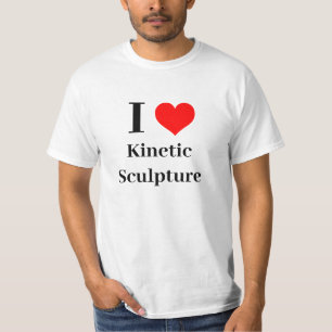 Camiseta Eu coração escultura cinética