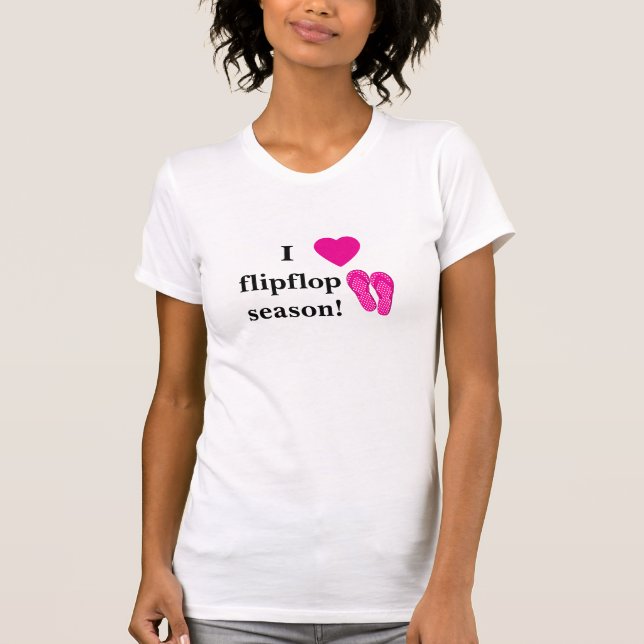 Camiseta Eu *coração* flipflop! (Frente)