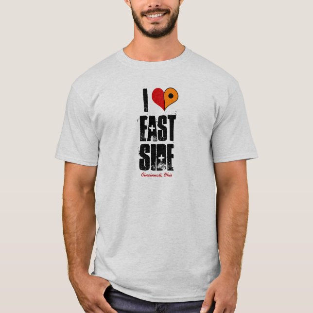 Camiseta Eu [Coração] Lado Leste (Frente)
