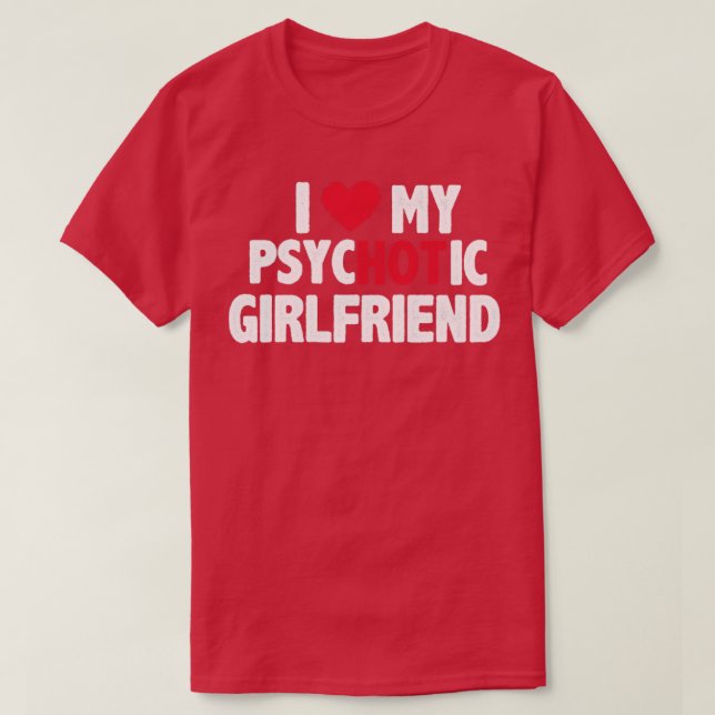 Camiseta Eu coração meu namorada (Frente do Design)