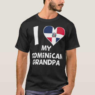 Camiseta Eu coração minha cultura dominicana de geeks