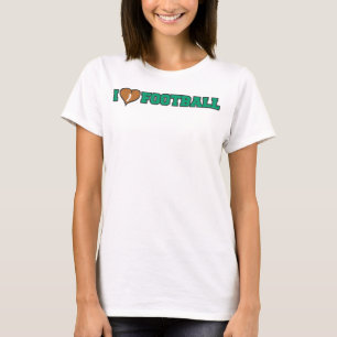 Camiseta Eu coração o amor pelo futebol