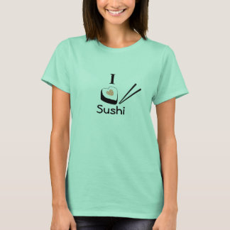 Camiseta Eu coração Sushi