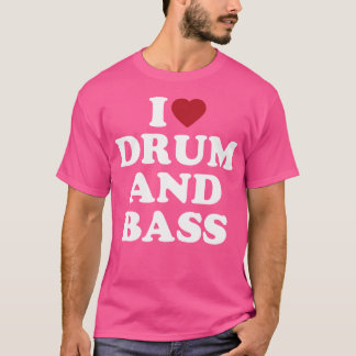 Camiseta Eu Coração Tambor E Bass