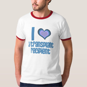 Camiseta Eu *coração* um receptor de transplante