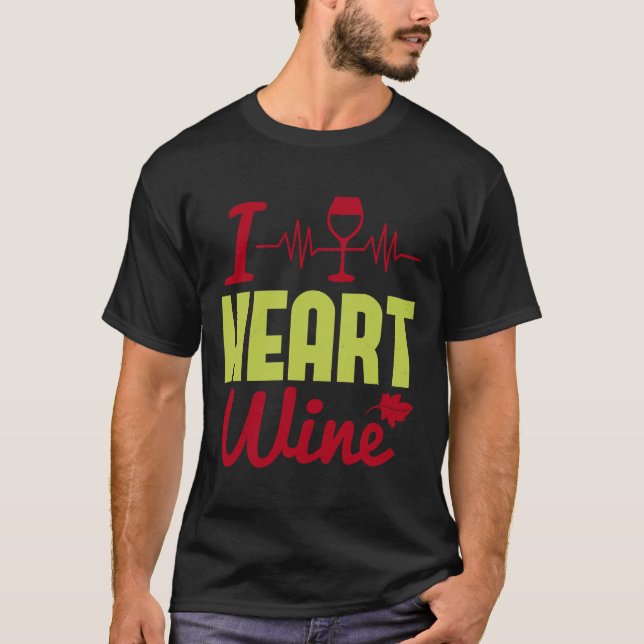Camiseta Eu Coração Vinho (Frente)