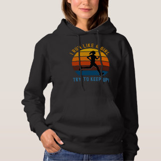 Camiseta eu corro como uma garota tentando me manter acorda