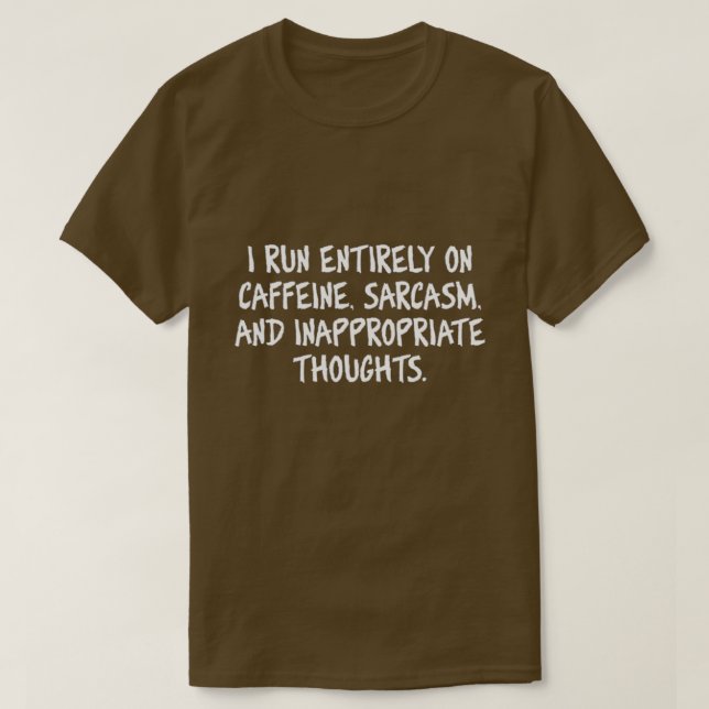 Camiseta Eu corro completamente... (Frente do Design)