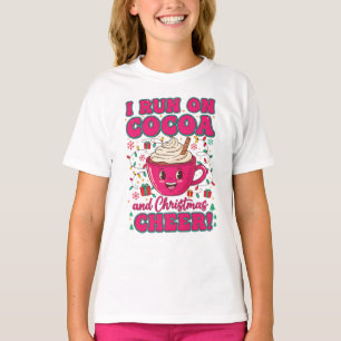Camiseta "Eu corro em Cacau e Alegria de Natal"