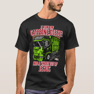 Camiseta Eu Corro Em Cafeine Diesel E Um Monte De Jesus