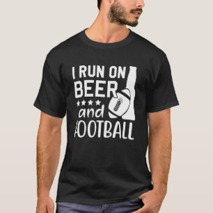 Camiseta Eu Corro Em Cerveja E Futebol, Cerveja De Lineman