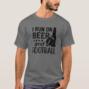 Camiseta Eu Corro Em Cerveja E Futebol, Cerveja De Lineman