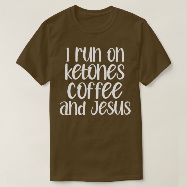 Camiseta Eu Corro Em Coffee Jesus (Frente do Design)