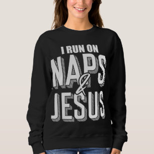 Camiseta Eu Corro Em Naps E Jesus Religião Cristo Da Igreja