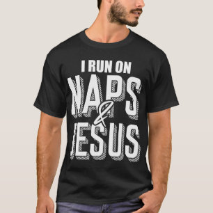 Camiseta Eu Corro Em Naps E Jesus Religião Cristo Da Igreja