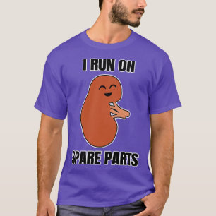 Camiseta Eu corro em peças sobressalentes
