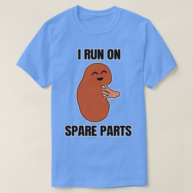 Camiseta Eu corro em peças sobressalentes (Frente do Design)