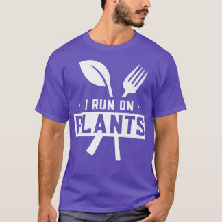 Camiseta Eu Corro Em Plantas Vegetarianas Vegogas Vegetais