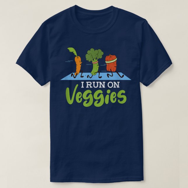 Camiseta Eu Corro Em Veggies (Frente do Design)