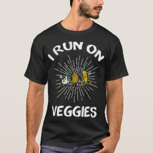 Camiseta Eu Corro Em Veggies Engraçado