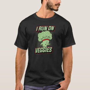 Camiseta Eu Corro Em Veggies Plant Baseado Em Vegan Athlete