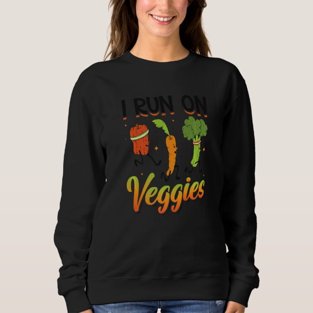 Camiseta Eu Corro Em Veggies Vegan Runner (Frente)
