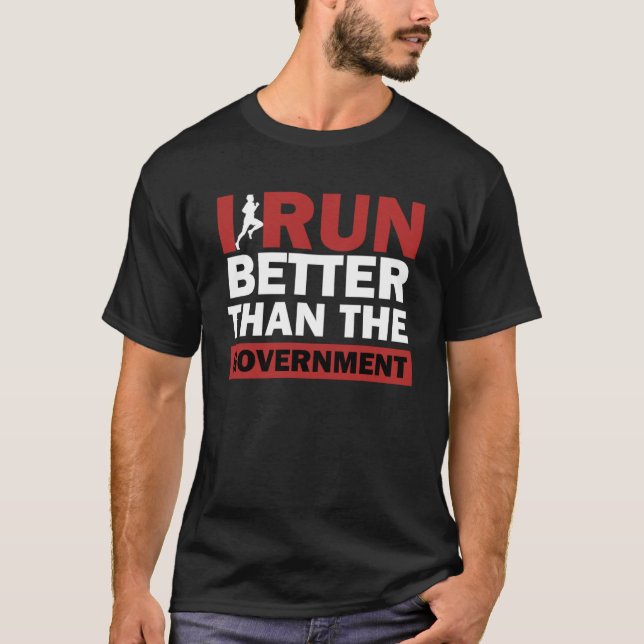 Camiseta Eu Corro Melhor Que O Governo (Frente)