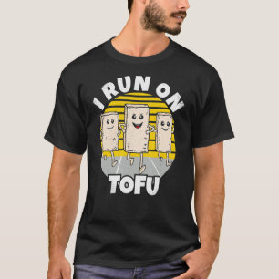 Camiseta Eu Corro No Amante de os animais De Tofu Vegan Veg