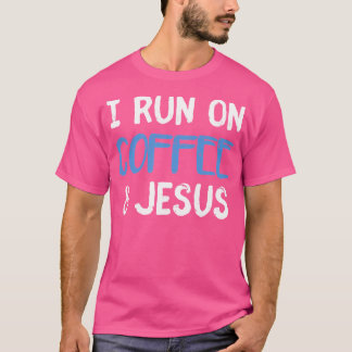 Camiseta Eu Corro No Café Caos Jesus Bonito Presente Cristã