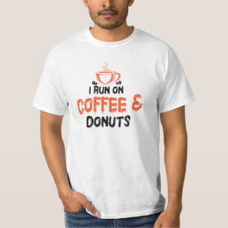 Camiseta Eu corro no café e no rosquinha